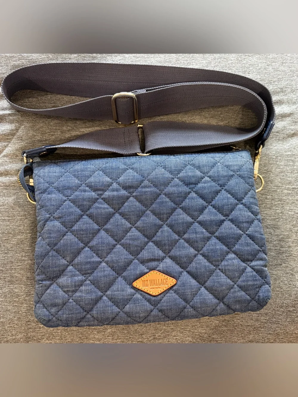 MZ Wallace Pippa Denim Crossbody Bag